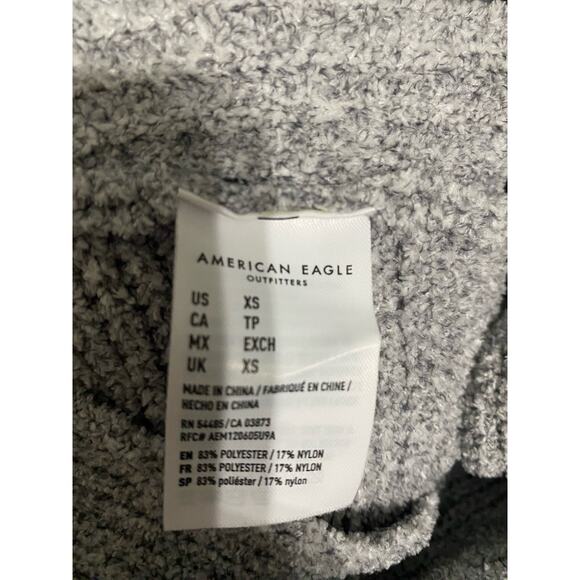 American Eagle Cross Back Knit Sweater Gray Size XS - Picture 9 of 13